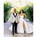 New Wedding Men Suits 3 Piece Regular Fit Black Peaked Lapel Blazer+Vest+Pants Formal Terno Masculino Tuxedo