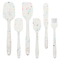 6 PCS Heat Resistant Silicone Spatula Set Non-Stick BPA Free Rubber Spatulas for Baking