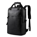 Men's Backpack Large Capacity Business Leather Laptop Bag Trendy Fashion Travel Backpack Student Book