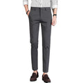 A Large Number of High-quality Spring and Autumn Casual Fashion Men Suit Pants Slim Elastic Capris Men's Pants&trousers
