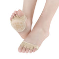 Sports & Comfort Cotton Ball Insoles with 5-Toe Fabric Socks Soft Anti-Slip Metatarsal & Forefoot Pads