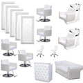 Whole Set Hair Salon Furniture Set Equipment White Salon Mirror