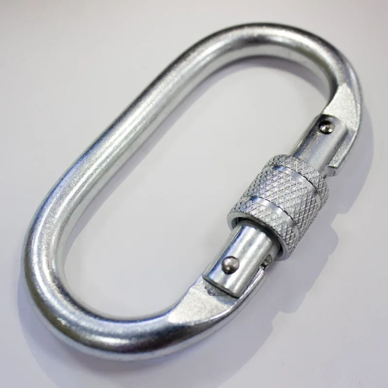 O Type 25KN Mountaineering Buckle Outdoor Rock Climbing Main Lock Hook and Yoga Hammock Connection Ring for Tools