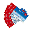 Customized Factory Price Flight Airline Boarding Pass Tickets Thermal Coated Cardboard