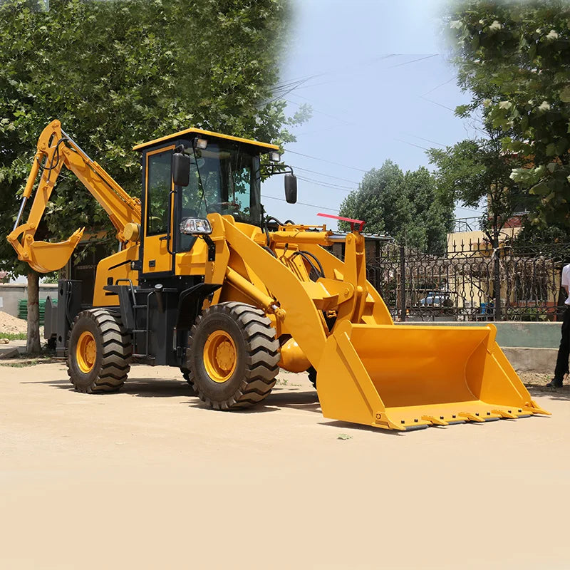 Hot Selling 4t Wheel Backhoe Mini Loader Epa Engine Backhoe Excavator Loader