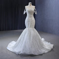 Jancember 222114 Modern Mermaid Off Shoulder Bridal Gown Wedding Dress
