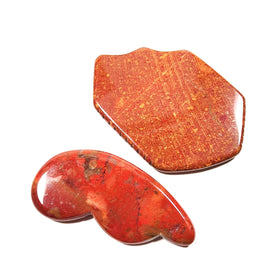 HY Short Production Facial Firming Massage Natural Mookaite jasper Gua Sha Scraping Board Massage Tools