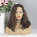 Fast Shipping Virgin Hair Lace Front Jewish Wig for Woman Natural Wave Wigs Pre Plucked Highlight Blonde Human Hair Kosher Wigs