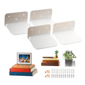 Floating Bookshelf for Wall Heavy Duty Book Organizer Metal Rustproof Hanging Book Shelves