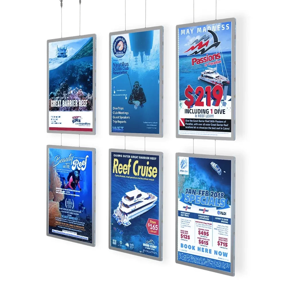 A1/A2/A3/A4 Led Displays Acrylic Magnetic Advertising Outdoor Slim Led Light Box