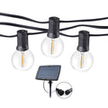 50FT Solar Fairy String Light G40 Party Garland Led Lights Warm White 25 Clear Vintage Bulbs Decorative Outdoor Backyard