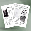 Factory Wholesale Custom Newspaper Custom Paper Printing  Wedding Poster Printing