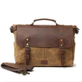 Custom Canvas Men Messenger Bags Crossbody Cross Over Shoulder Handbag Business Laptop Tote Briefcase Bag
