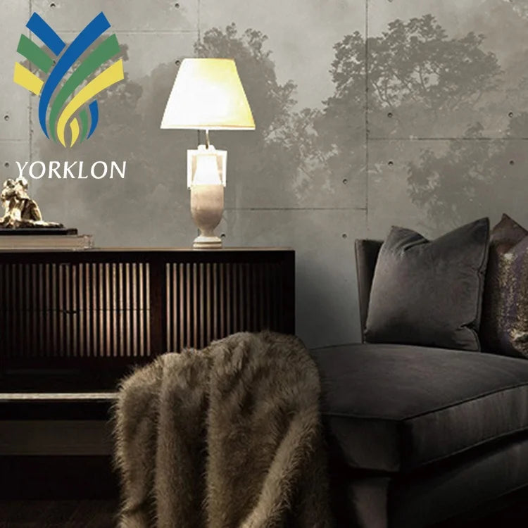 Custom Black Scenery 3D Forest Wallpaper Modern Design Waterproof Decorative Fabric Mural for Hotel Background
