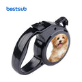 Custom Logo Automatic Retractable Dog Leash with Rope-All Seasons Pet Leash