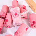 Pink Biodegradable Dog Poop Bags  Eco-Friendly Pet Waste Bags Durable Leak-Proof Design Compostable Trash Bags Roll
