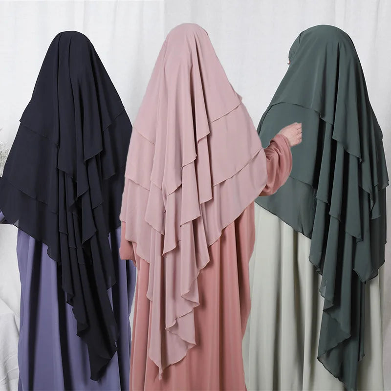 Premium Dubai Muslim Scarf Hijab Plain Chiffon  Muslim Headscarf Hijab Crinkle Muslim Women Hijab