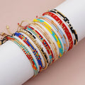 Wholesale Miyuki Delica Beads Bracelet 3 Strands Boho Style Women's Jewelry Colorful Handmade Beaded Bracelet for Women