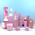 Custom Color Cosmetic Beauty Product Containers Bottle Jar and Tube Toner Cream Container Facial Lotion Skin Care Packaging Set