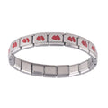 YK New Hot Selling Stainless Steel Bracelet Gold-plated Peach Heart Elastic Couple Bracelet