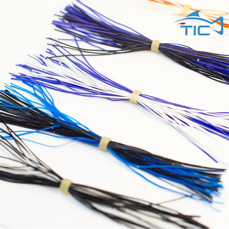 Wholesale Fishing Skirts Jig Skirting Material Silicone Skirt Tabs for Own Lures