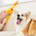 2025 New Large and Small Funny Screaming Chicken Pets Dog Toy Rooster Crows Attract Puppy Toy Rubber Chicken Squeak Squeeze Toys
