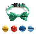 Hellomoon Rurable Soft Luxury Cowhide Solid Pet Dog Collar Polka Dot Cat Collar