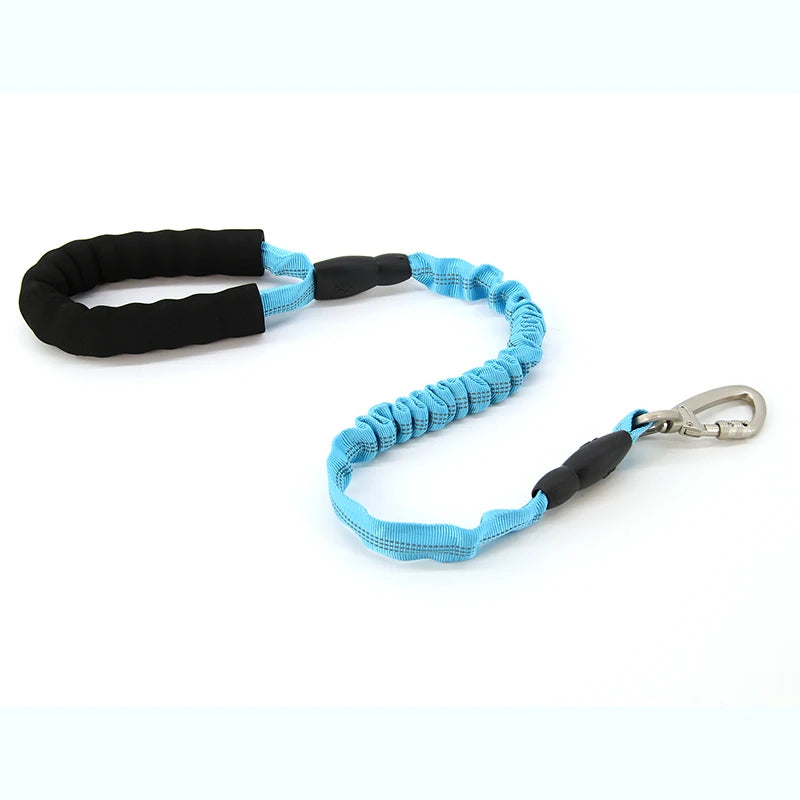 Heavy-Duty Retractable Dog Leash with Padded Handle Reflective Nylon Bungee Lead for Medium & Large Breed Dogs