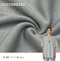 Knitted 91% Viscose 9% Spandex 1*1 Ribbed Fabric for Underwear