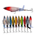 Hot Sale Whopper Popper Fishing Lure 13g Topwater Spinner Lure Artificial Bait Hard Plopper Soft Rotating Tail Fishing Tackle