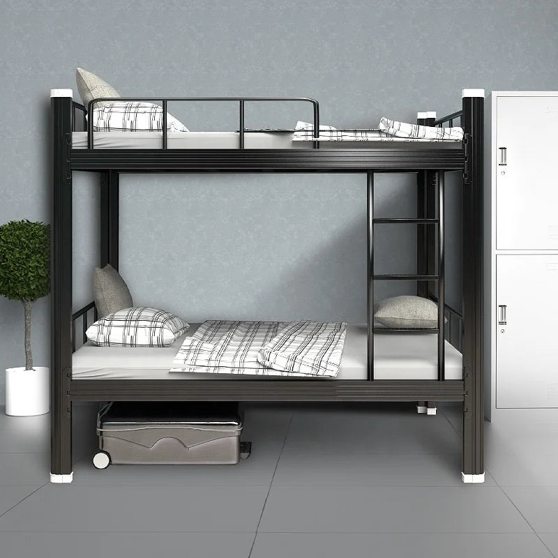 Excellent Quality Double Decker Metal Bed Design School Kids Bedroom Furniture Boarding Metal Bunk Beds Letto a Castello Triplo