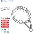 Custom Stainless Steel Spike Choke Chain Accessory Stainless Steel Links Quick Release Buckle Hook Metal Choke Chain Collar