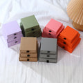 Custom Color Logo Printed Trinket Jewelry Packaging Boxes Necklace Bracelet Square Drawer Sliding Paper Gift Box
