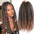 Wholesale Price 18 Inch Marley Twist Afro Twist Marley Braiding Hair for Faux Locs Crochet Hair Synthetic Hair Extensions