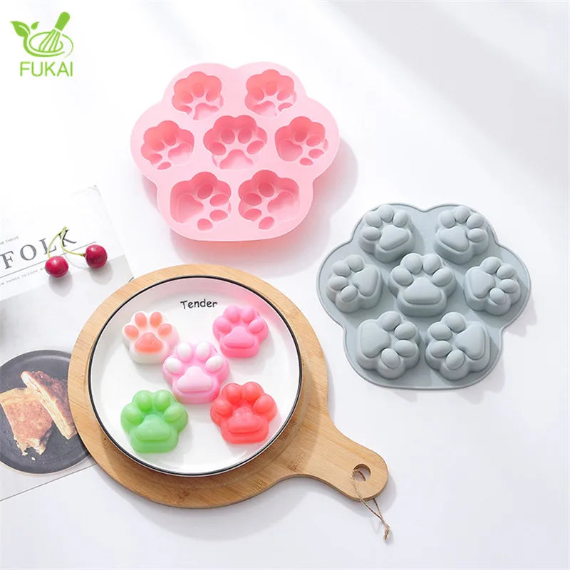 Silicone Mousse Cake Mould Cute Pattern Jelly Pudding DIY Handmade Eco-Friendly Kitchen Baking Customized Designs