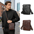 MARRANT Men's Crocodile Pattern Small Genuine Leather Phone Waist Belt Pouch Bag Fanny Pack Leather Shoulder Bag Men