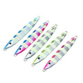 Luminous Stripe Saltwater Fishing Lure 80g 100g 120g 150g 180g Lead Fish Metal Jig Slow Pitch Jigging Fishing Lure