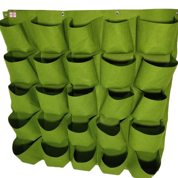 Vertical Garden Planter Hanging Flower Herbs Vegetables Felt Fabric Bags Growing Bag Planters Large Outdoor