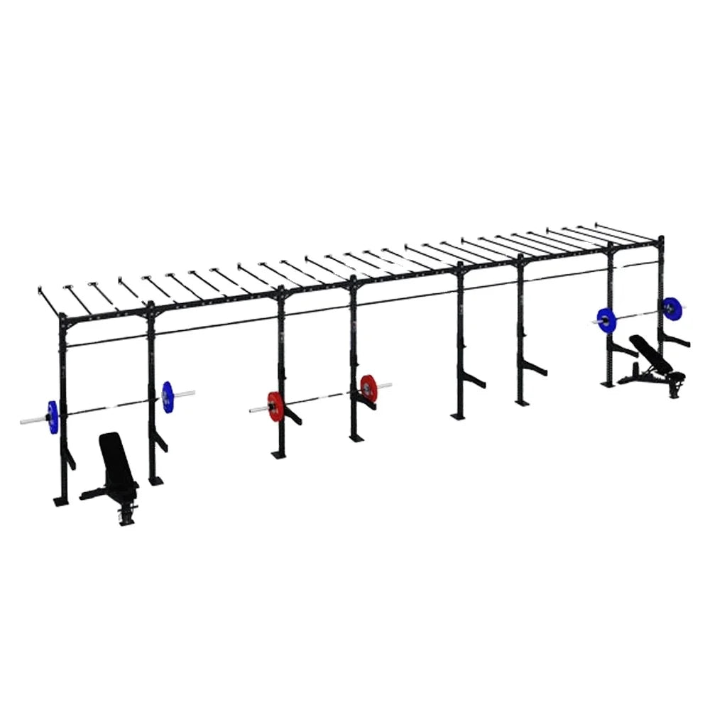 Wall Mounted Barbell Bar Rack De Puissance Combo Bodybuilding Cross Pull-Up Fitness Rig Multi-Function Station