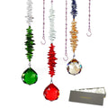 GOLDENHAITAI Chandeliers Crystal Sun Catchers with 40mm Ball Prism Rainbow Maker Garden Home Hanging Decoration