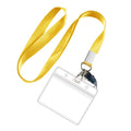 Waterproof Transparent Id Card Holder Pvc Soft Plastic Certificate Set School Business Card Cover With Lanyard