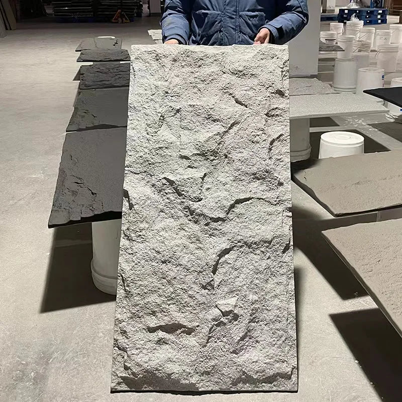 Faux Polyurethane Stone Panel  Light Weight PU Stone Panel Wall 3D Wall Panel Board