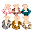 In Stocks! Satin Hair Scrunchies Silk Elastic Hair Bands Skinny Ropes Ponytail Holder Scrunchies Hair Ties for Girls