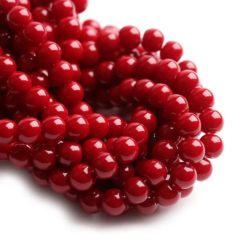 Wholesale Super Beautiful Healthy Synthetic Red Coral Beads Never Fade Loose Gemstones