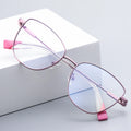 Ready Stock Candy Color Metal Glasses Frame  Anti-Blue Light Optical Frames Spectacles for Women Eyewear China Factory