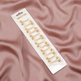 Fashion 12pcs Luxury Golden Shape Pins Multifunction Muslim Clip Hijab Brooch Scarf Pin for Women