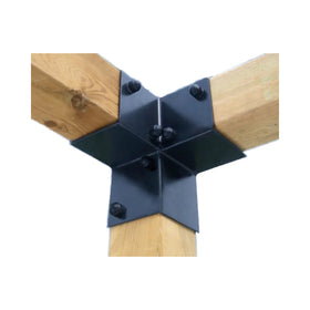 Post Wood 3-way Corner Bracket for Pergola