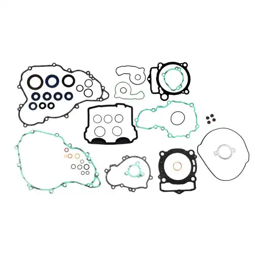 KTM SX-F 350 13-15 Engine Gasket Kit & Oil Seal Kit Flat Style in Stainless Steel Graphite EPDM NBR PU for Mechanical Seal