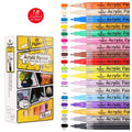 Acrylic Pen 0.7mm Marker Paint Pen New 18 Color Acrylic Marker Set