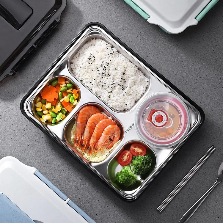 Stainless Steel Portable Outdoor School Office for Kids Children Fast Food Bento Lunch Box